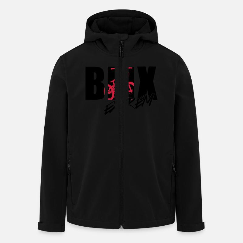 bmx 2_2c - Veste softshell homme en polyester recyclé Stanley/Stella - noir