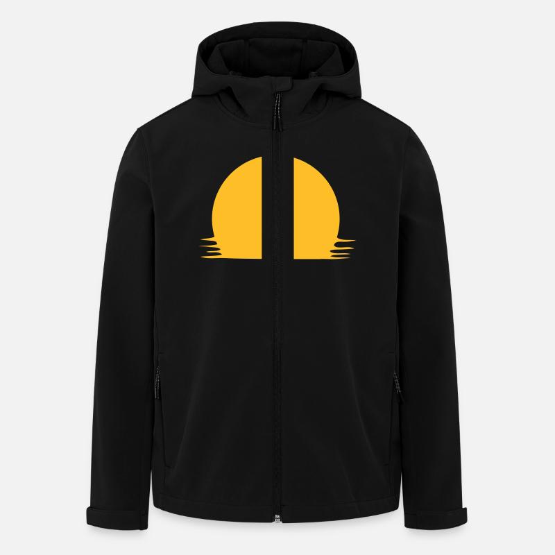 sonnenuntergang - Recycelte Männer Softshell-Jacke von Stanley/Stella - Schwarz