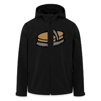 Kardätsche - Recycelte Männer Softshell-Jacke von Stanley/Stella - Schwarz - Vorne - AI Model Male 185 light (185cm)