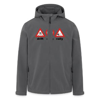 drift drag rally - Recycelte Männer Softshell-Jacke von Stanley/Stella - Schwarz - Vorne - AI Model Male 185 light (185cm)