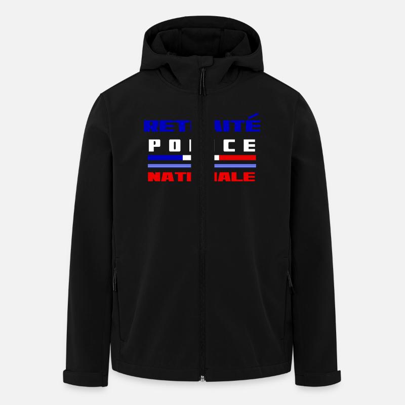 police - Recycelte Männer Softshell-Jacke von Stanley/Stella - Schwarz