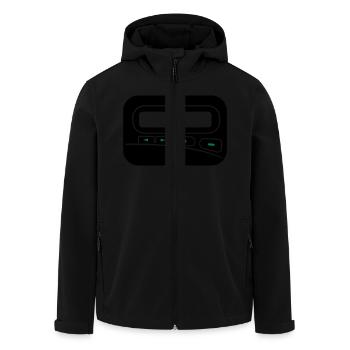 Melder Pager zum selbst gestalten - Recycelte Männer Softshell-Jacke von Stanley/Stella - Schwarz - Vorne - AI Model Male 185 light (185cm)