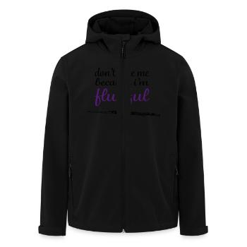 don't hate me because i'm flutiful - Veste softshell homme en polyester recyclé Stanley/Stella - noir - Devant - AI Model Male 185 light (185cm)