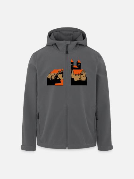 Schloss Quedlinburg - Recycelte Männer Softshell-Jacke von Stanley/Stella - Schwarz