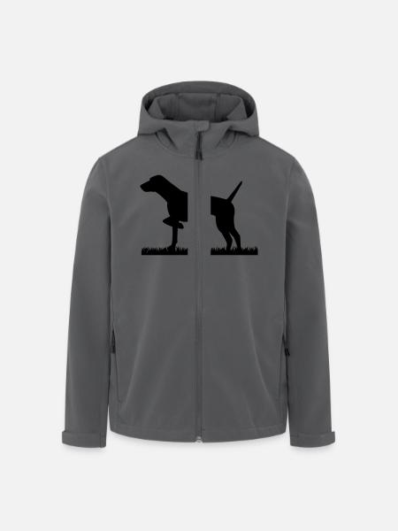 Deutsch Kurzhaar - Recycelte Männer Softshell-Jacke von Stanley/Stella - Schwarz