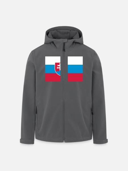 slovakia flag - Men’s Recycled Softshell Jacket by Stanley/Stella - black