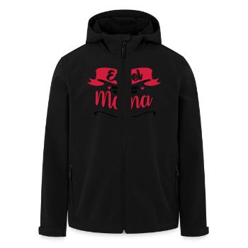 Engel Mama - Recycelte Männer Softshell-Jacke von Stanley/Stella - Schwarz - Vorne - AI Model Male 185 light (185cm)