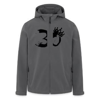 30 Birthday - Recycelte Männer Softshell-Jacke von Stanley/Stella - Schwarz - Vorne - AI Model Male 185 light (185cm)