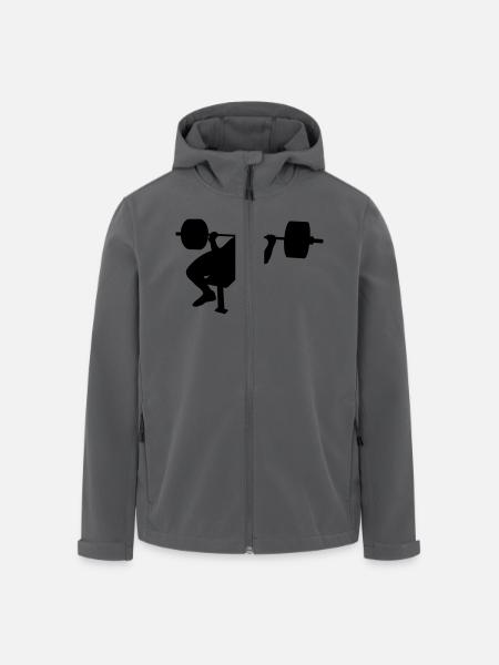 Bankdrücken pause - Recycelte Männer Softshell-Jacke von Stanley/Stella - Schwarz