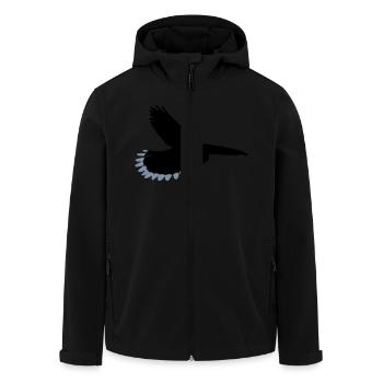 Oiseau - Veste softshell homme en polyester recyclé Stanley/Stella - noir - Devant - AI Model Male 185 light (185cm)