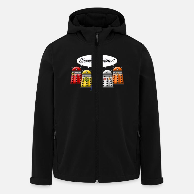 dalek exterminate xmas - Men’s Recycled Softshell Jacket by Stanley/Stella - black