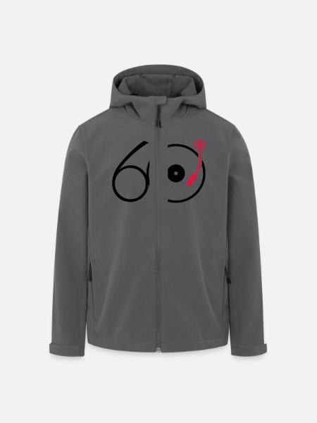 Musik der 60er - Recycelte Männer Softshell-Jacke von Stanley/Stella - Schwarz