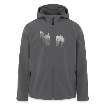 bowhunter splash mist - Men’s Recycled Softshell Jacket by Stanley/Stella - black - Front - AI Model Male 185 light (185cm)