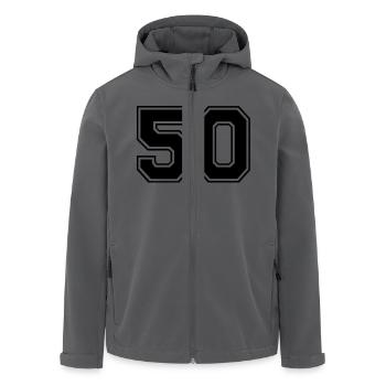 50 - Veste softshell homme en polyester recyclé Stanley/Stella - noir - Devant - AI Model Male 185 light (185cm)