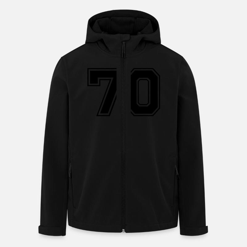 70 - Men’s Recycled Softshell Jacket by Stanley/Stella - black