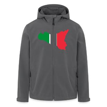 Sicile couleurs classique - Veste softshell homme en polyester recyclé Stanley/Stella - noir - Devant - AI Model Male 185 light (185cm)