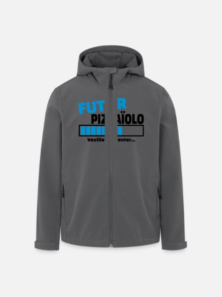 futur pizzaïolo - Veste softshell homme en polyester recyclé Stanley/Stella - noir