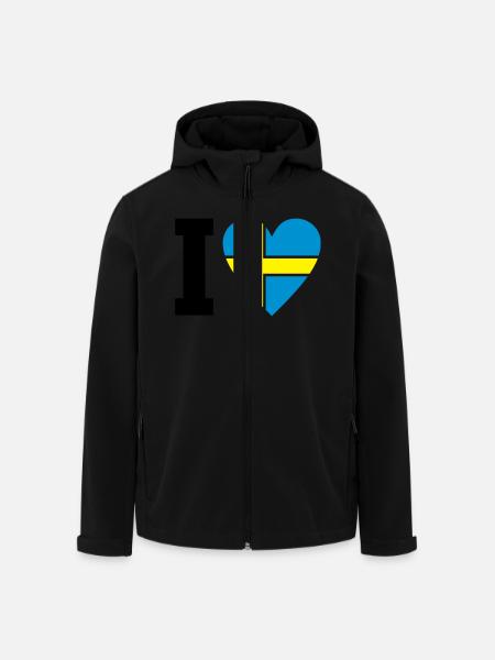 schweden_ilove_50 - Men’s Recycled Softshell Jacket by Stanley/Stella - black