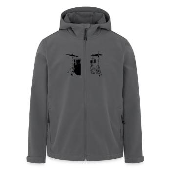 DRUM KIT - Recycelte Männer Softshell-Jacke von Stanley/Stella - Schwarz - Vorne - AI Model Male 185 light (185cm)