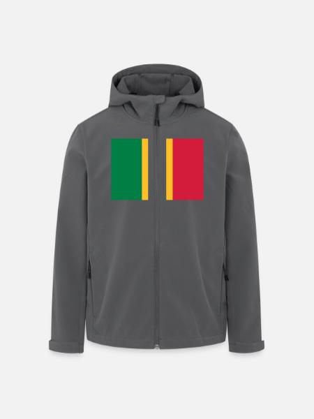 drapeau_mali - Veste softshell homme en polyester recyclé Stanley/Stella - noir