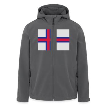 drapeau_iles_feroe - Men’s Recycled Softshell Jacket by Stanley/Stella - black - Front - AI Model Male 185 light (185cm)