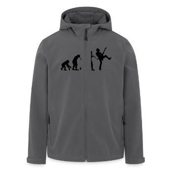 Evolution Cowboy Rocker - Veste softshell homme en polyester recyclé Stanley/Stella - noir - Devant - AI Model Male 185 light (185cm)