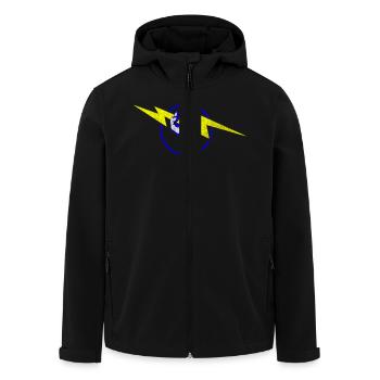 bolt & fist cerclé - Veste softshell homme en polyester recyclé Stanley/Stella - noir - Devant - AI Model Male 185 light (185cm)