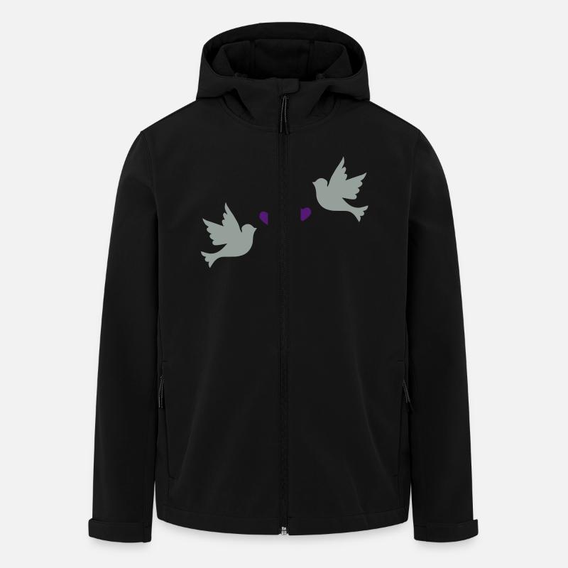 romantik - Recycelte Männer Softshell-Jacke von Stanley/Stella - Schwarz
