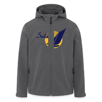 Sailing - Veste softshell homme en polyester recyclé Stanley/Stella - noir - Devant - AI Model Male 185 light (185cm)