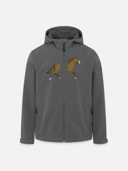 horse brown - Men’s Recycled Softshell Jacket by Stanley/Stella - black