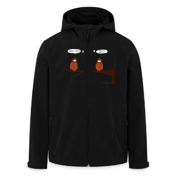 Uhus - Recycelte Männer Softshell-Jacke von Stanley/Stella - Schwarz - Vorne - AI Model Male 185 light (185cm)