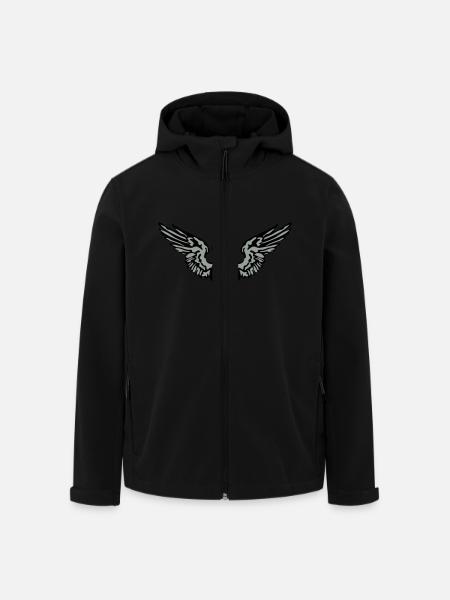 guitar_wings_042013_a_3c - Men’s Recycled Softshell Jacket by Stanley/Stella - black