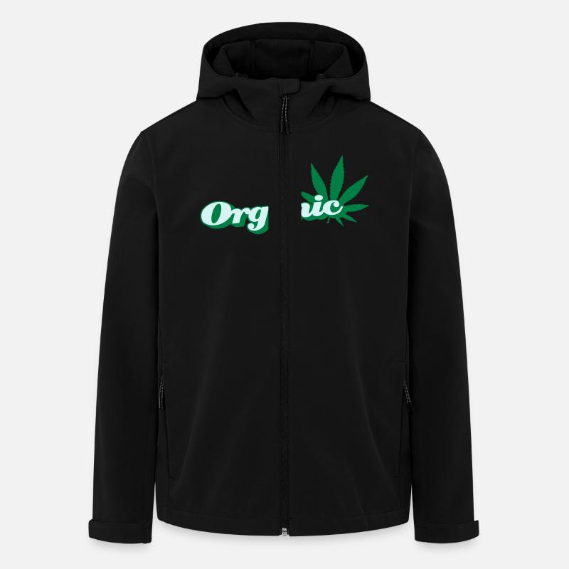 organic Hanfblatt - Recycelte Männer Softshell-Jacke von Stanley/Stella - Schwarz