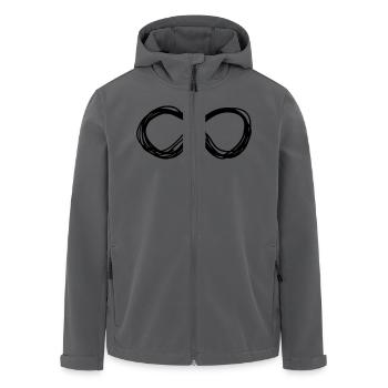 Unendlich - Recycelte Männer Softshell-Jacke von Stanley/Stella - Schwarz - Vorne - AI Model Male 185 light (185cm)