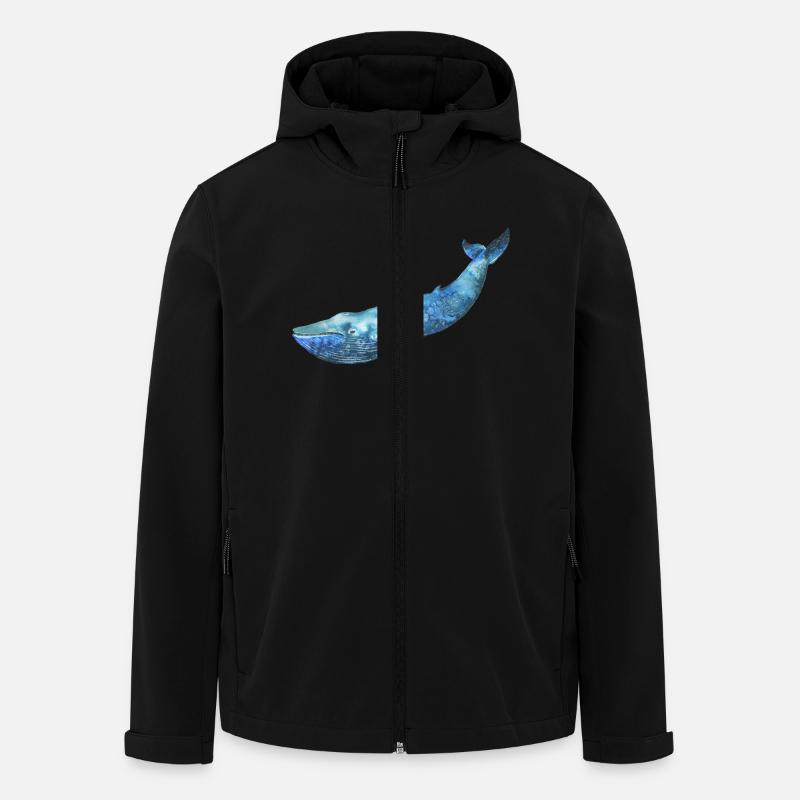 WAL - Recycelte Männer Softshell-Jacke von Stanley/Stella - Schwarz