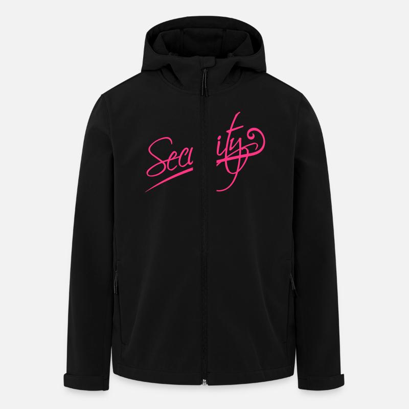 Security - Veste softshell homme en polyester recyclé Stanley/Stella - noir