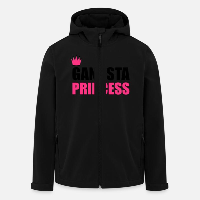 Gangsta Princess - Recycelte Männer Softshell-Jacke von Stanley/Stella - Schwarz