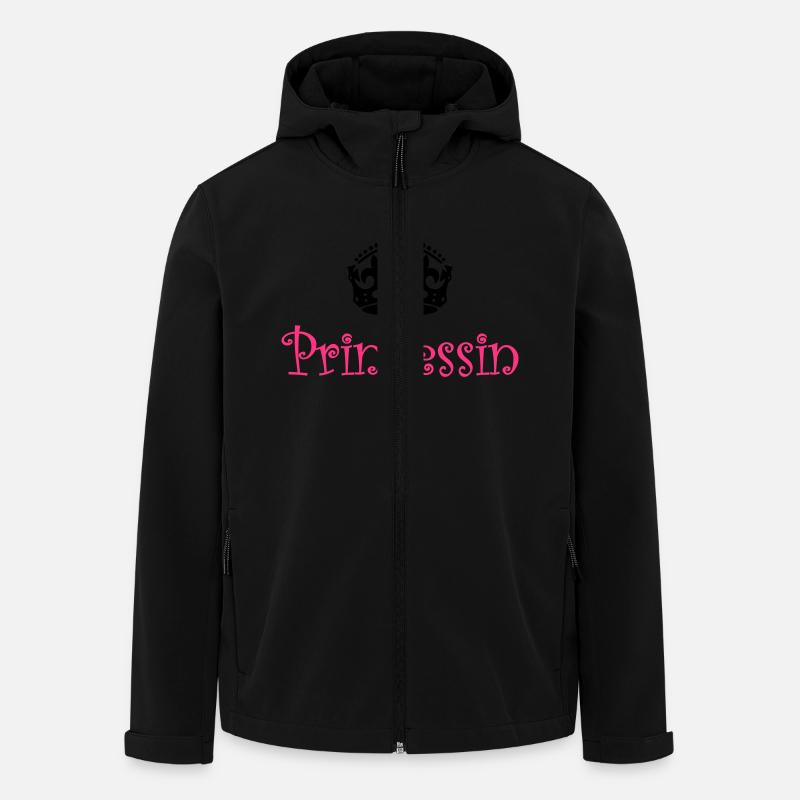 Princess with crown - Men’s Recycled Softshell Jacket by Stanley/Stella - black