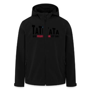 Fire brigade sirens - Men’s Recycled Softshell Jacket by Stanley/Stella - black - Front - AI Model Male 185 light (185cm)