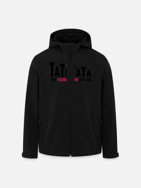 TATÜTATA Feuerwehr - Recycelte Männer Softshell-Jacke von Stanley/Stella - Schwarz