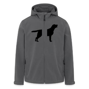 Labrador - Recycelte Männer Softshell-Jacke von Stanley/Stella - Schwarz - Vorne - AI Model Male 185 light (185cm)