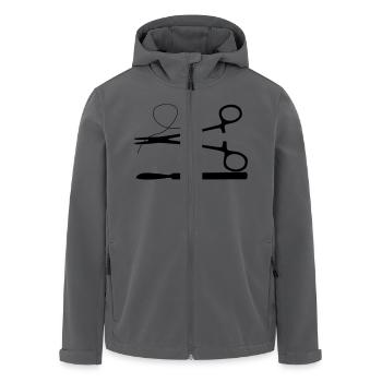 Chirurg - Recycelte Männer Softshell-Jacke von Stanley/Stella - Schwarz - Vorne - AI Model Male 185 light (185cm)