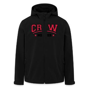 Cool Crew Member Logo Design - Veste softshell homme en polyester recyclé Stanley/Stella - noir - Devant - AI Model Male 185 light (185cm)