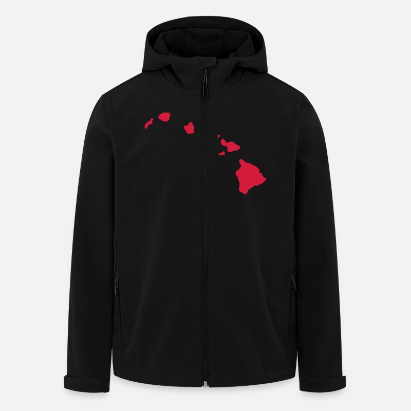 Hawaii - Recycelte Männer Softshell-Jacke Discoverer von Stanley/Stella - Schwarz