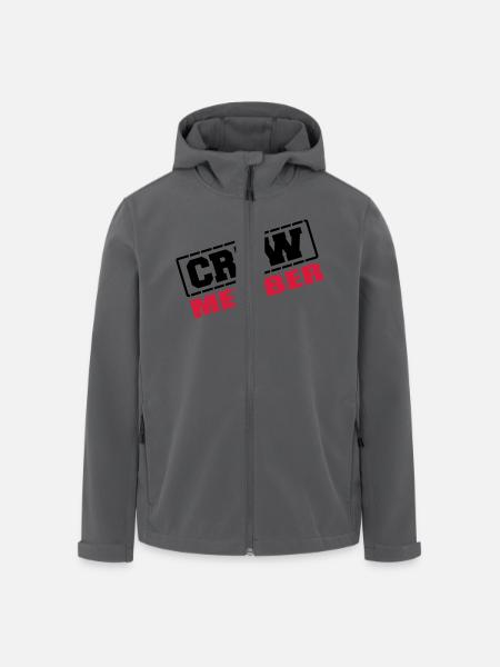 crew_member - Veste softshell homme en polyester recyclé Stanley/Stella - noir