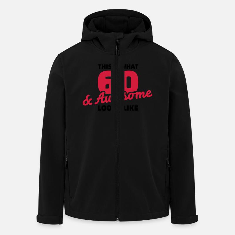 60 Anniversaire - Veste softshell homme en polyester recyclé Stanley/Stella - noir