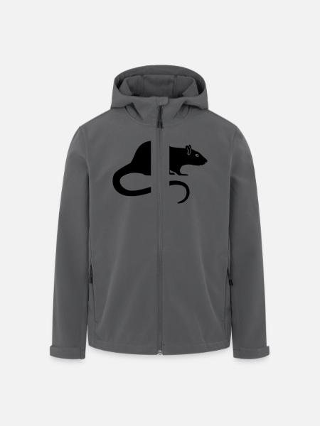 Rat - Veste softshell homme en polyester recyclé Stanley/Stella - noir