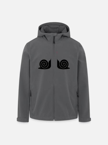 Schnecke - Recycelte Männer Softshell-Jacke von Stanley/Stella - Schwarz
