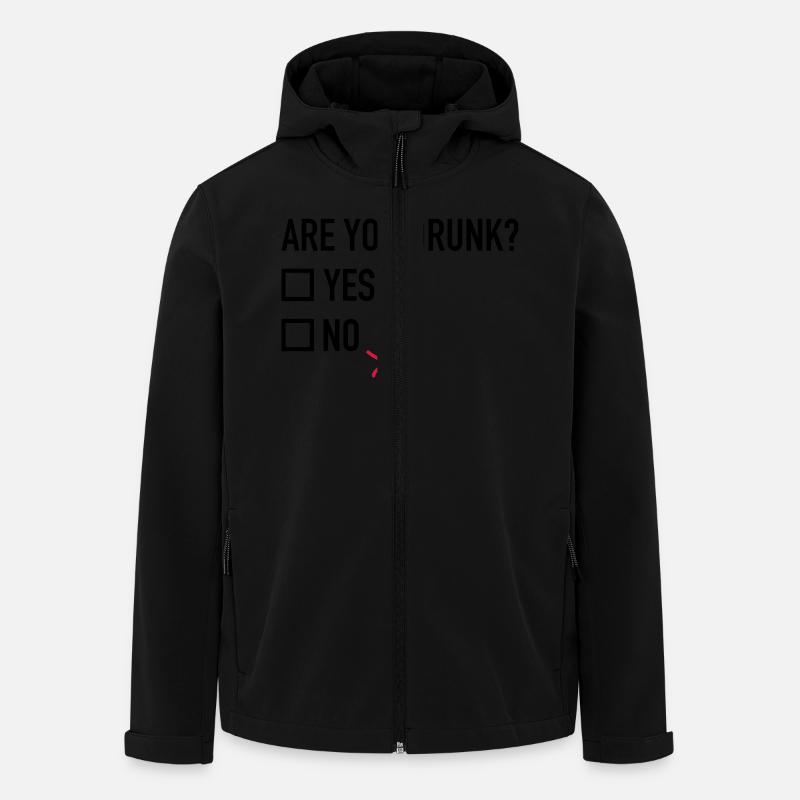 Are you drunk? - Recycelte Männer Softshell-Jacke von Stanley/Stella - Schwarz