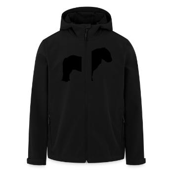 Shetlandpony - Recycelte Männer Softshell-Jacke von Stanley/Stella - Schwarz - Vorne - AI Model Male 185 light (185cm)